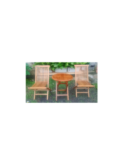 Terrace Set Folding Table 2 Chairs